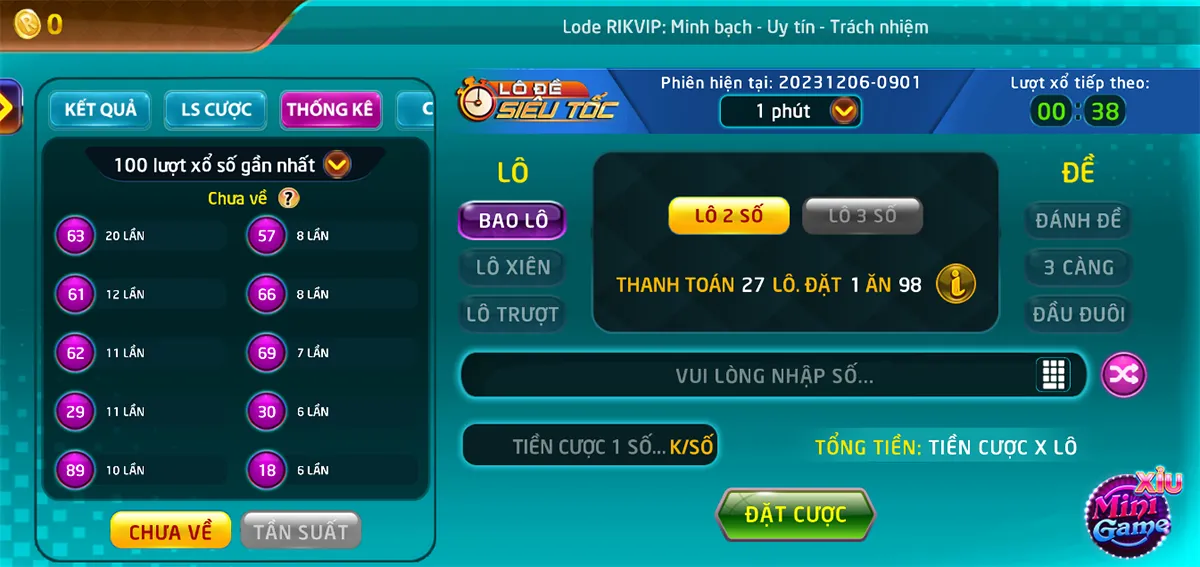 Lô đề nổi bật tại rik vip