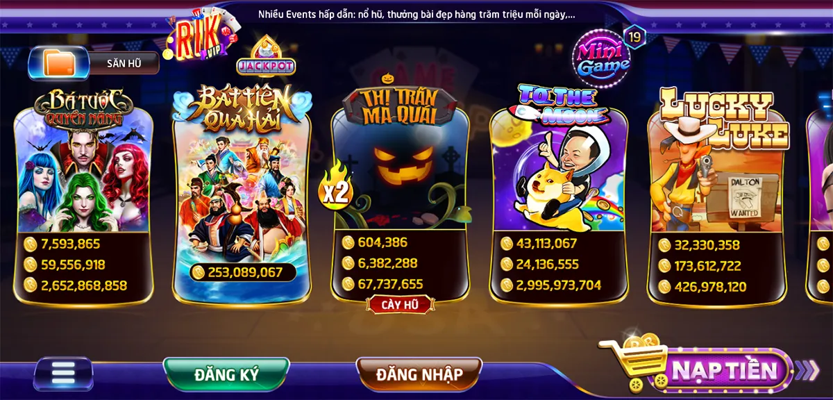 game săn hũ độc đáo tại rikvip