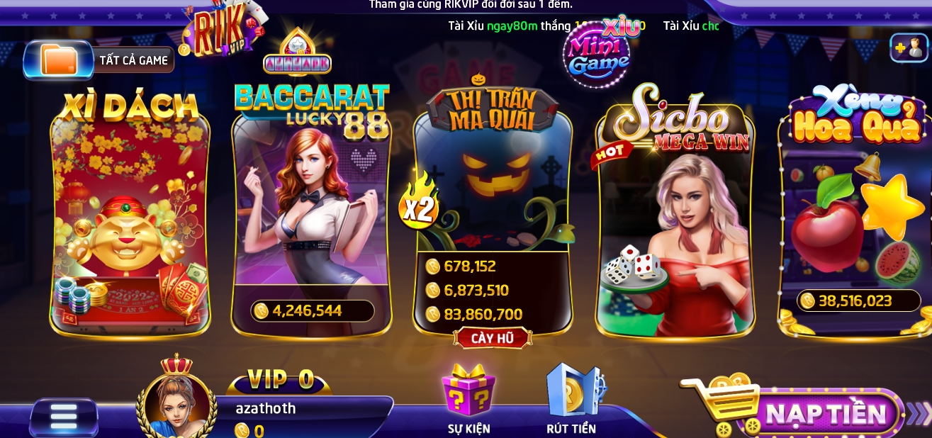 Tham gia nổ hũ Thị trấn ma quái Rikvip dễ dàng