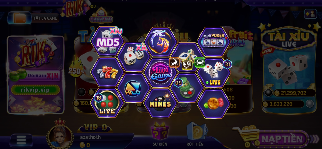 Cá cược bầu cua mini tại cổng game Rikvip