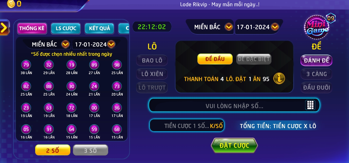 Hướng dẫn vào chơi Lô đề 1 ăn 900 tại Rik vip nhanh nhất