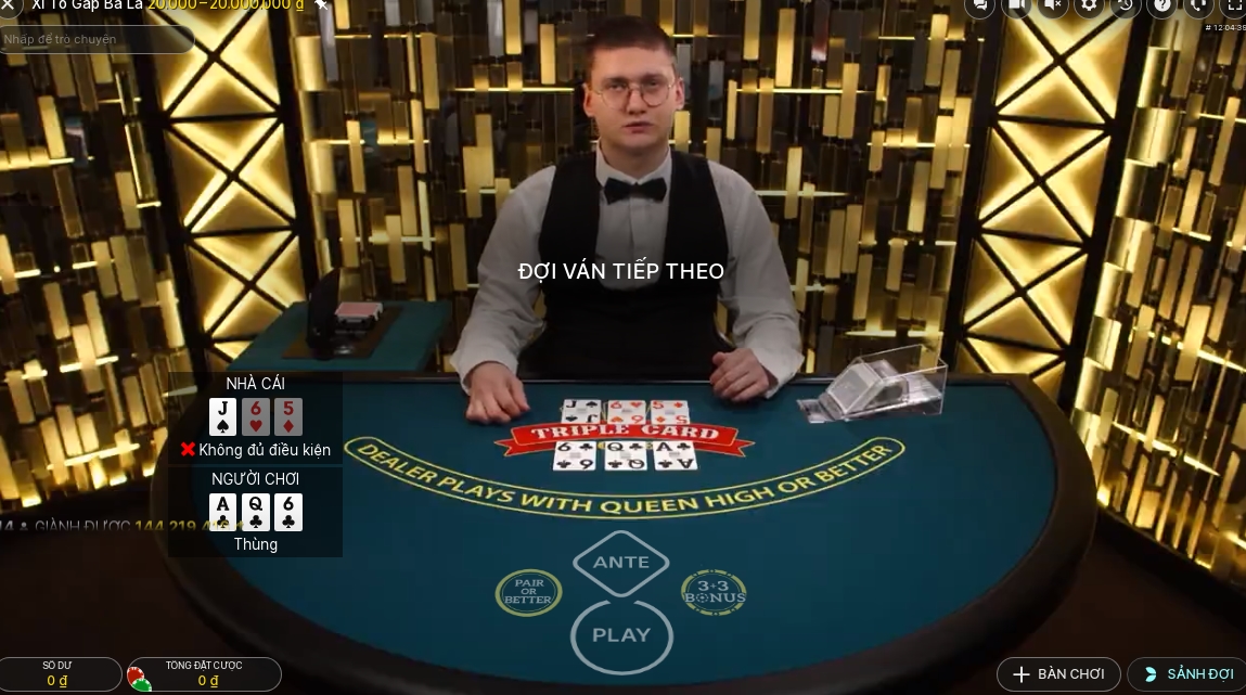 Bàn chơi Poker 3 lá dành cho game thủ tải Rikvip