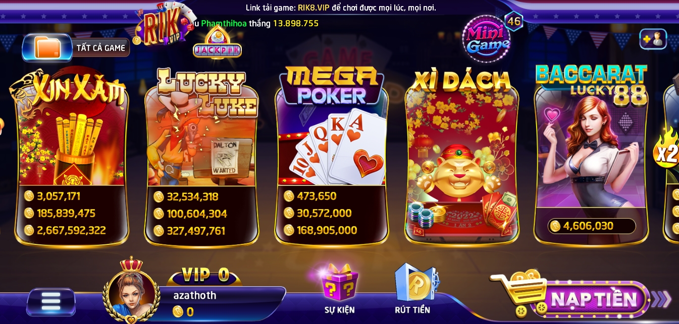 Đăng ký Rikvip địa chỉ chơi game bài uy tín nhất