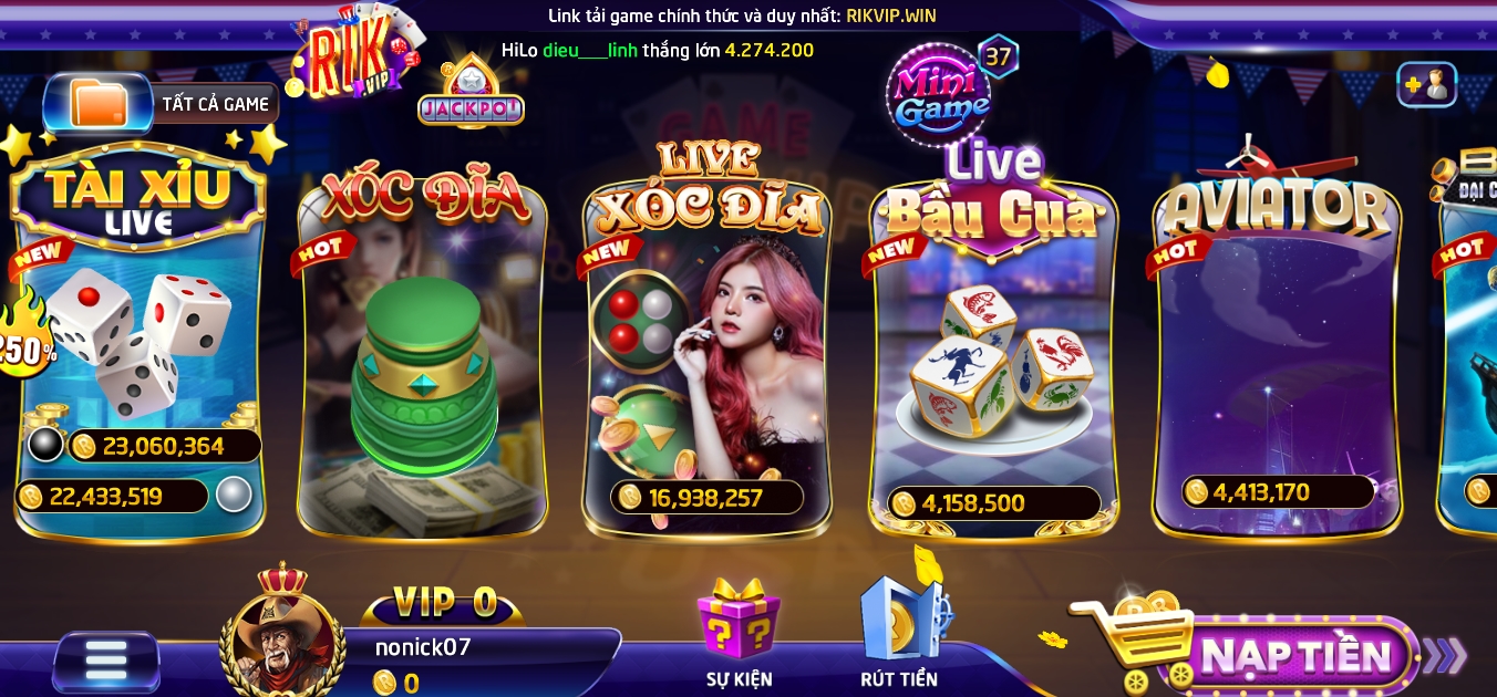 Thông tin về Xóc đĩa tại cổng game Rik vip