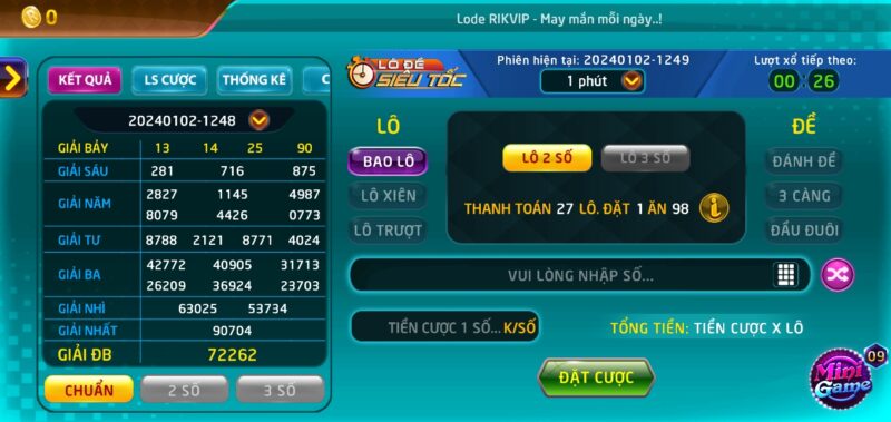 Thiết kê lô đề siêu tốc ở Rikvip đăng nhập