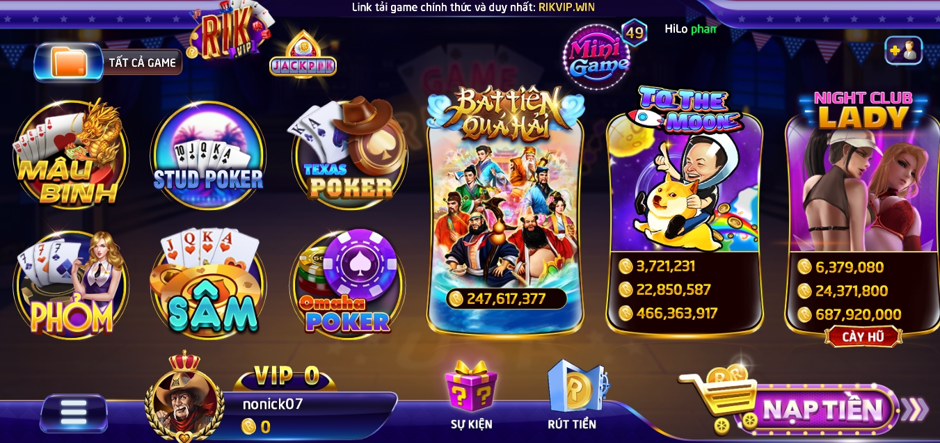 Tổng quan về slot game Bát tiên quá hải ở đăng ký Rikvip