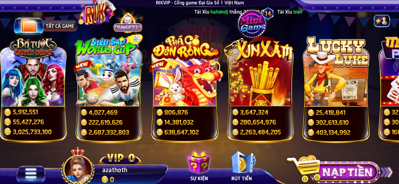 Slot game Phá cỗ đèn rồng ở cổng game Rikvip