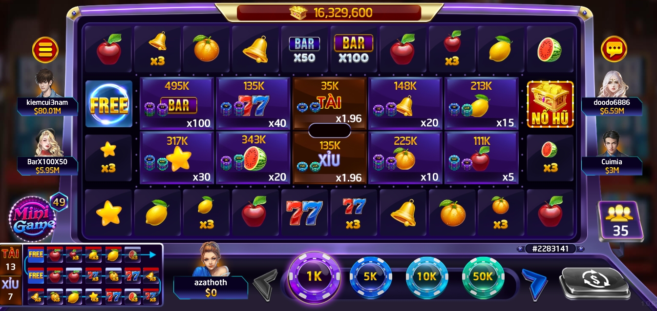 Cược xèng hoa quả ở địa chỉ tải Rikvip