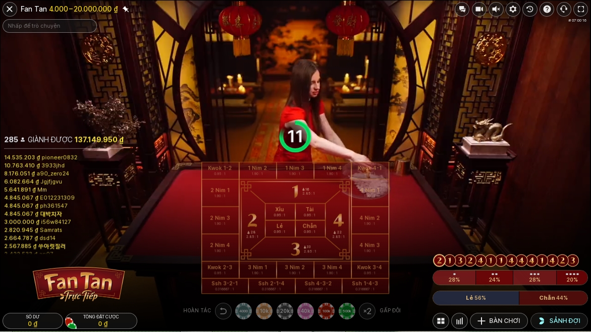 Bí quyết giúp anh em chơi Fan tan Rik vip hiệu quả