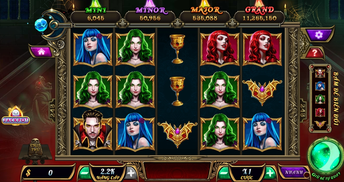 thông tin về slot Bá tước quyền năng tại Rik vip