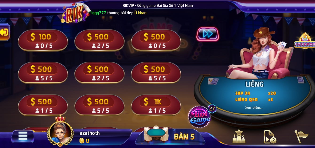 Luật lệ đánh bài Liêng cho game thủ tải Rikvip