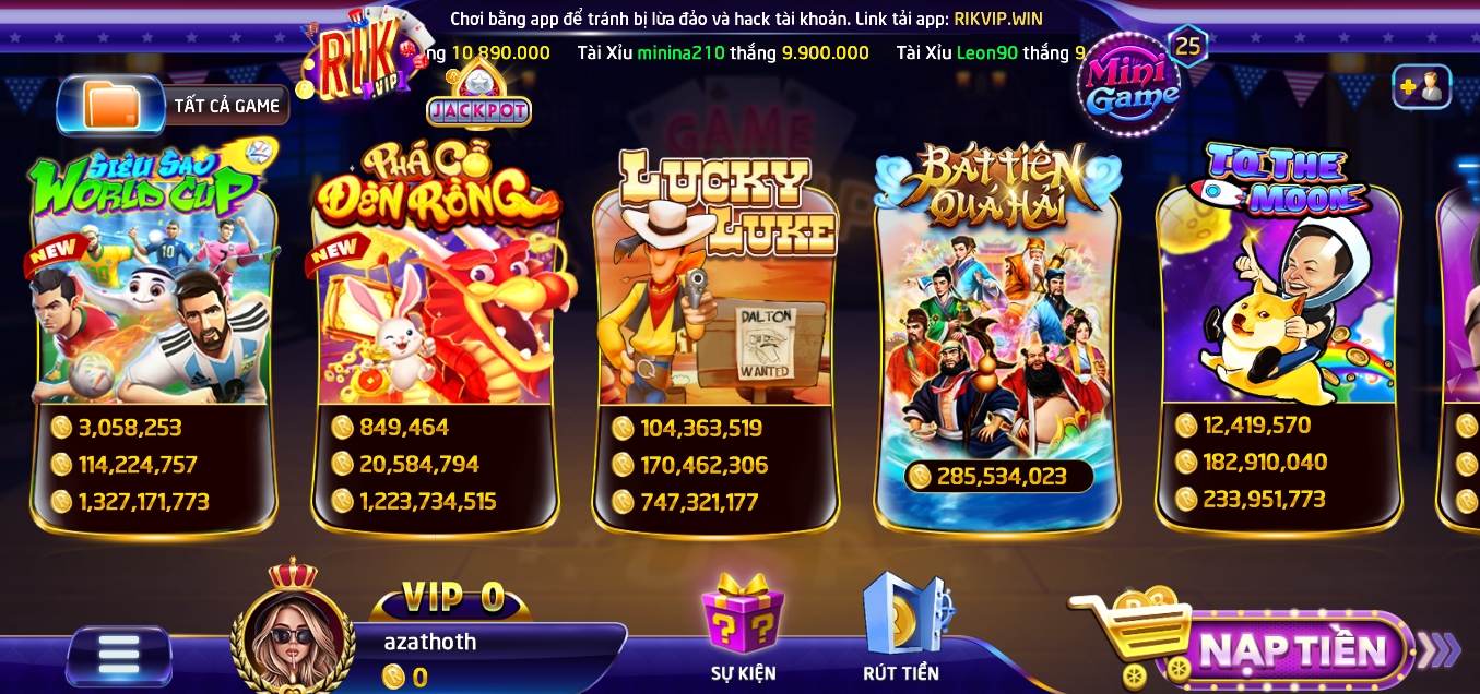 Tham gia chơi săn hũ Lucky luke tại Rik vip