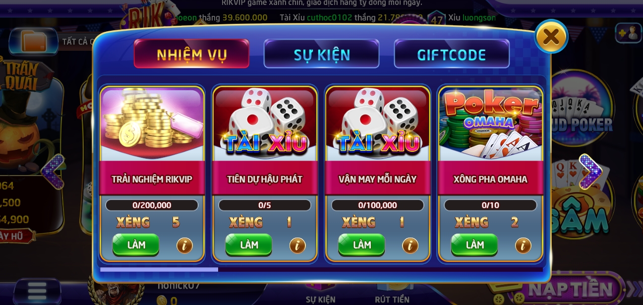 Hướng dẫn chơi vòng quay may mắn Rik vip trúng thưởng hot