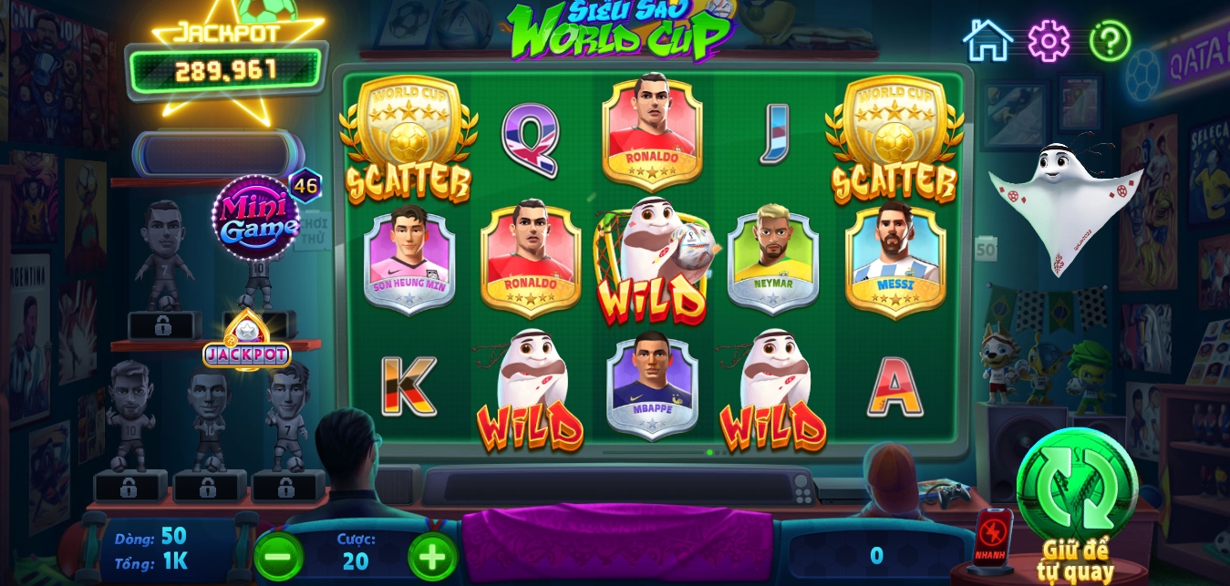 Tìm hiểu game nổ hũ Siêu sao World cup Rik vip