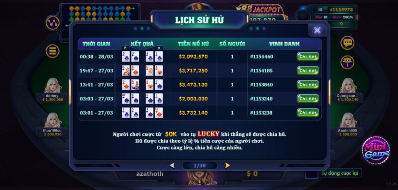 Trả thưởng jackpot cho game thủ chơi Baccarat Rikvip